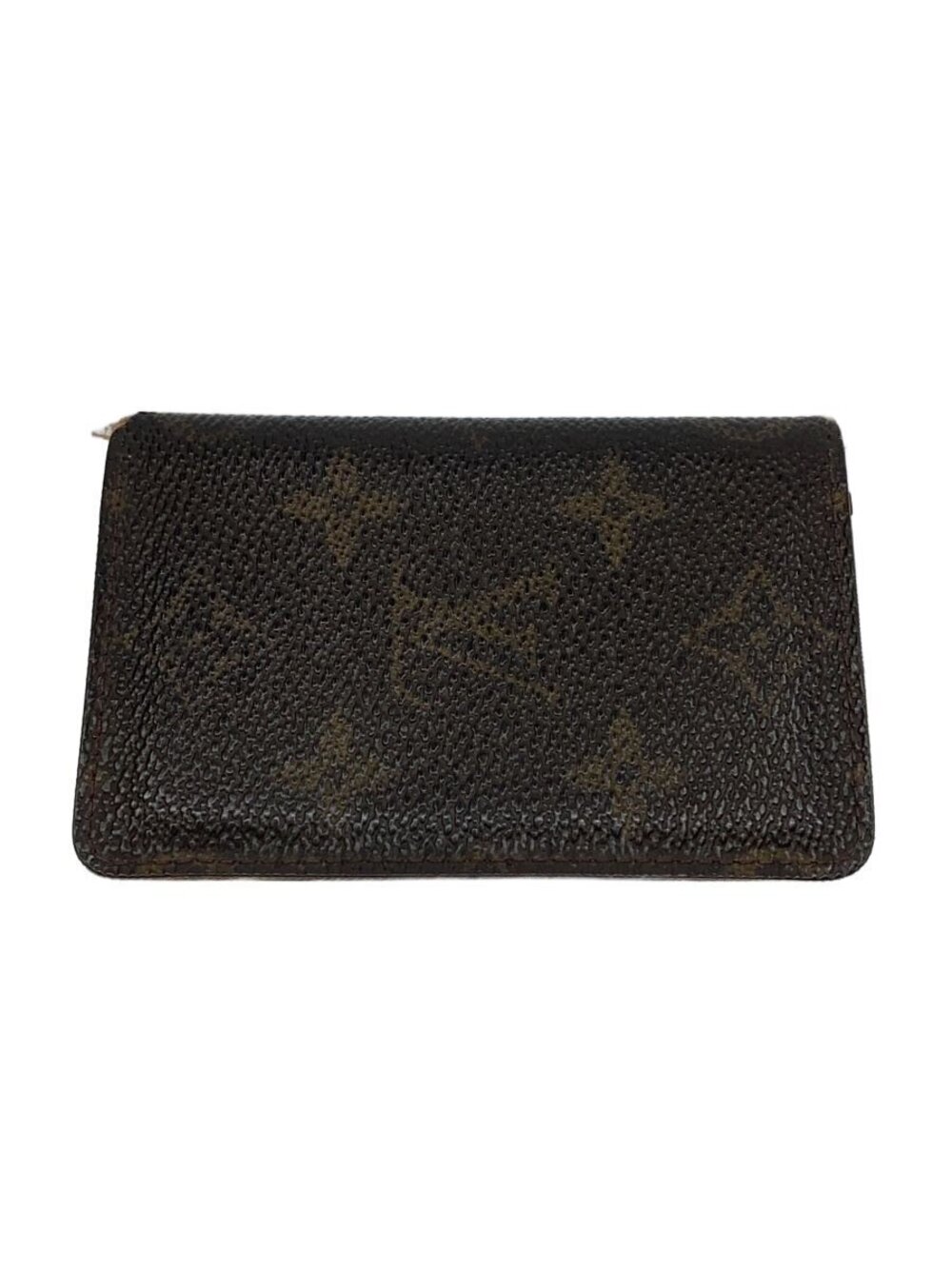 LOUIS VUITTON Pochette Carte Visite Monogram Canvas Brown All over